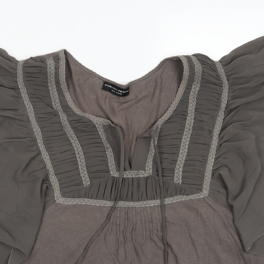 Dorothy Perkins Womens Grey   Basic Blouse Size 20