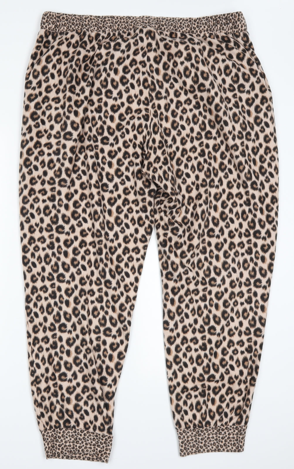 NEXT Womens Brown Animal Print  Sweatpants Trousers Size XL L29 in - Loungewear