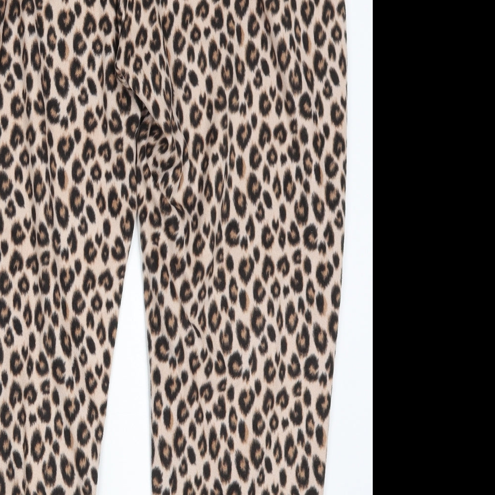 NEXT Womens Brown Animal Print  Sweatpants Trousers Size XL L29 in - Loungewear