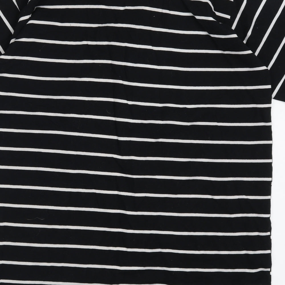 Lacoste Mens Black Striped   Polo Size 2XL