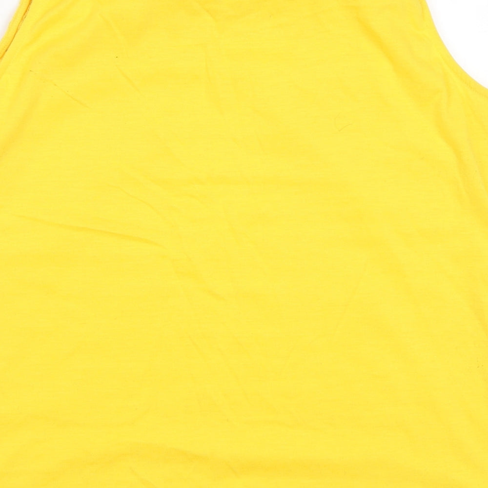 Dorothy Perkins Womens Yellow  Lace Basic Tank Size 18