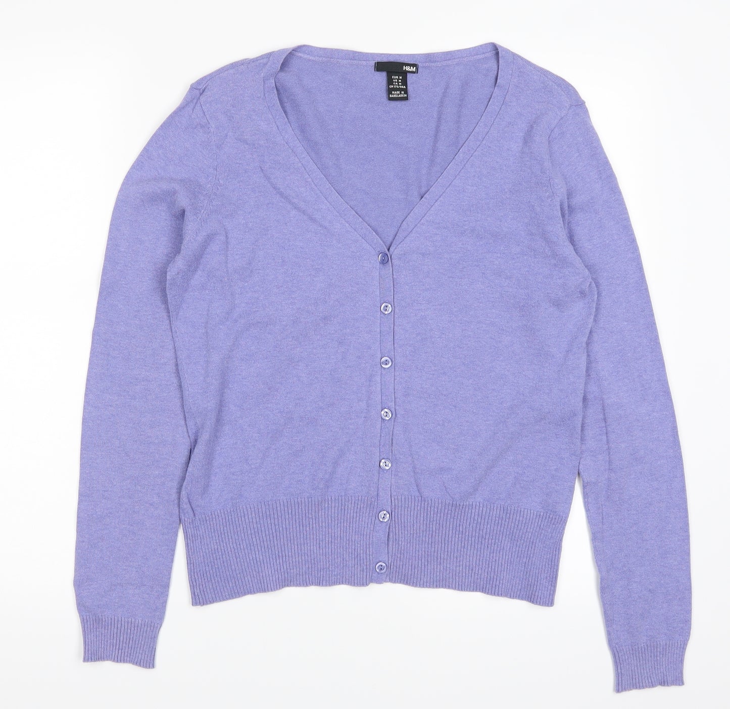 H&M Womens Purple   Cardigan Jumper Size M