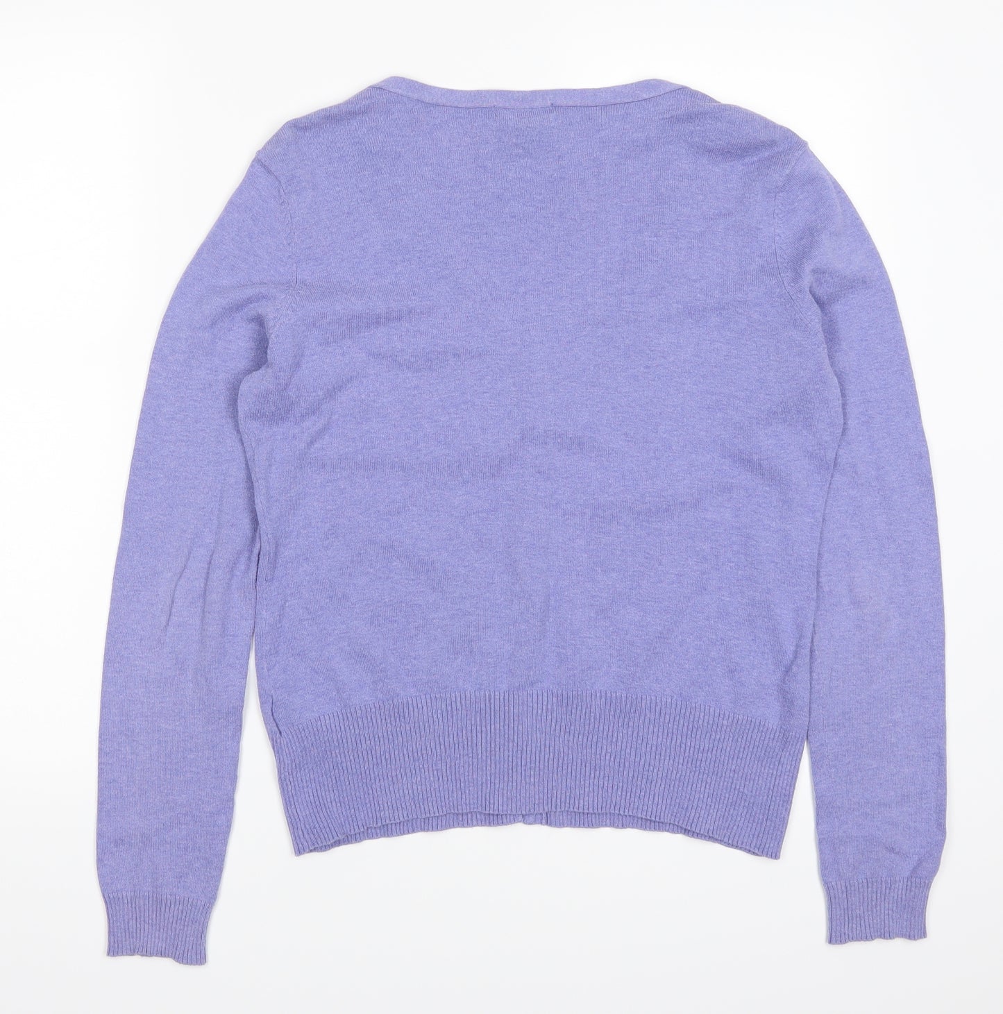 H&M Womens Purple   Cardigan Jumper Size M
