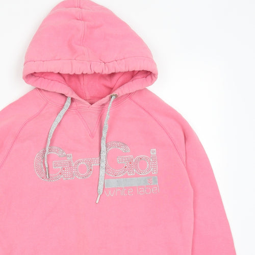 Gio Gio Womens Pink   Pullover Hoodie Size XS
