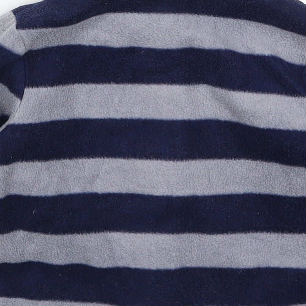 Primark Boys Blue Striped Fleece Jacket  Size 9-12 Months