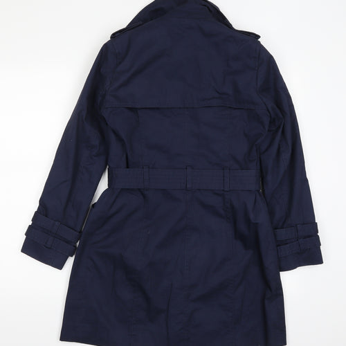 Mango Womens Blue   Trench Coat Coat Size XS