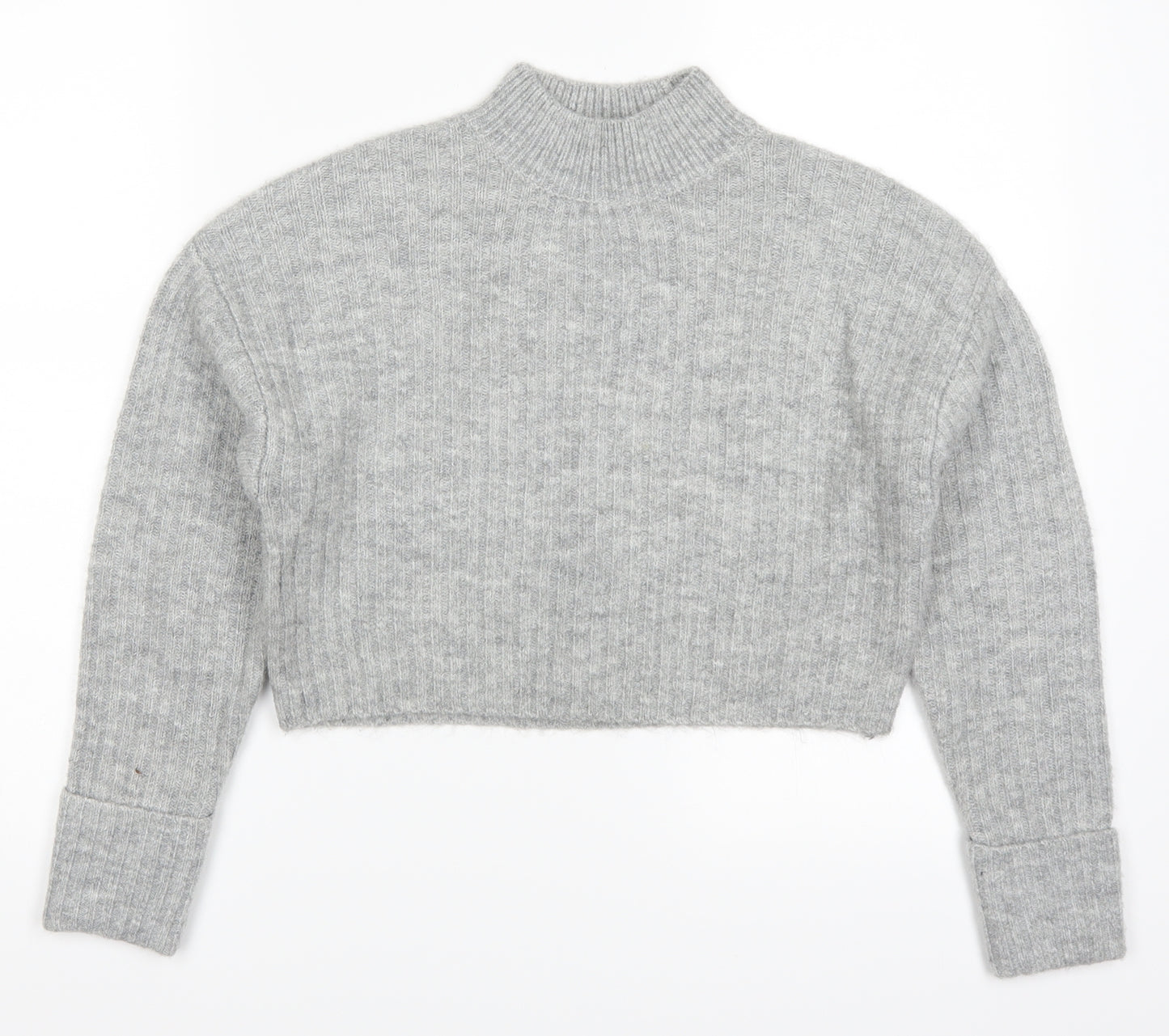 New Look Girls Grey  Knit Pullover Jumper Size 10-11 Years