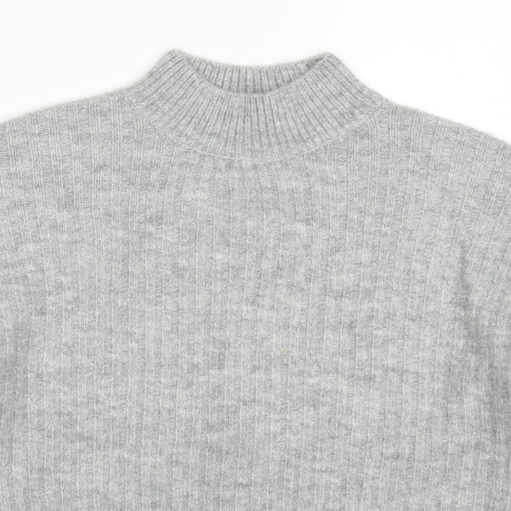 New Look Girls Grey  Knit Pullover Jumper Size 10-11 Years