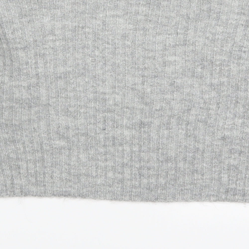 New Look Girls Grey  Knit Pullover Jumper Size 10-11 Years