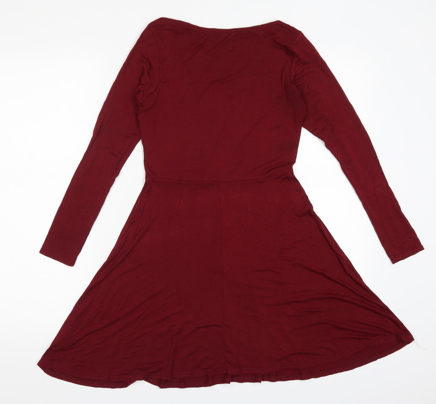 Boohoo Womens Red   Skater Dress  Size 8