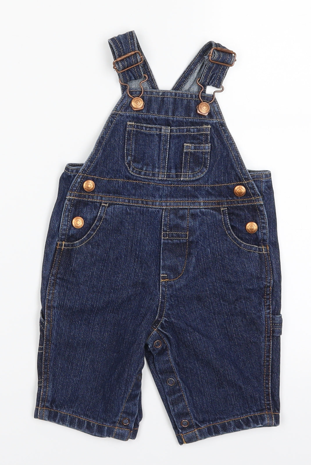 Gap Boys Blue  Denim Dungaree One-Piece Size 0-3 Months