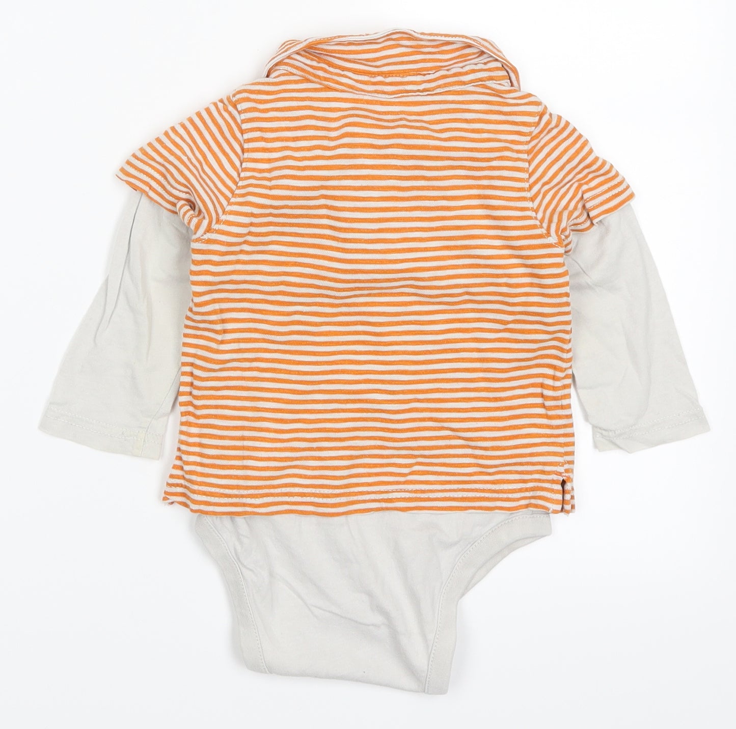 Gap Boys Orange Striped  Babygrow One-Piece Size 12-18 Months