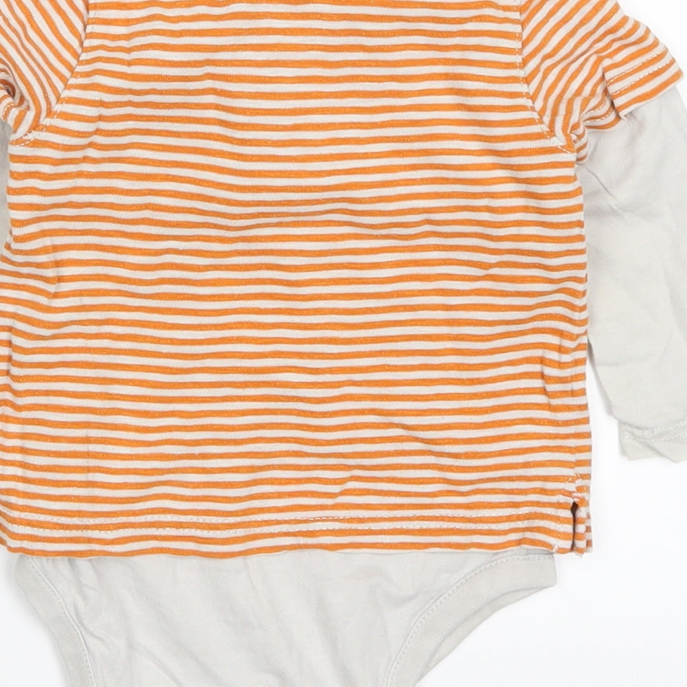 Gap Boys Orange Striped  Babygrow One-Piece Size 12-18 Months