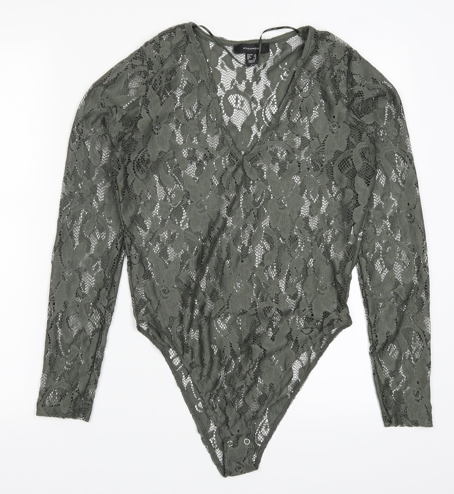 Atmosphere Womens Green  Lace Bodysuit One-Piece Size 12