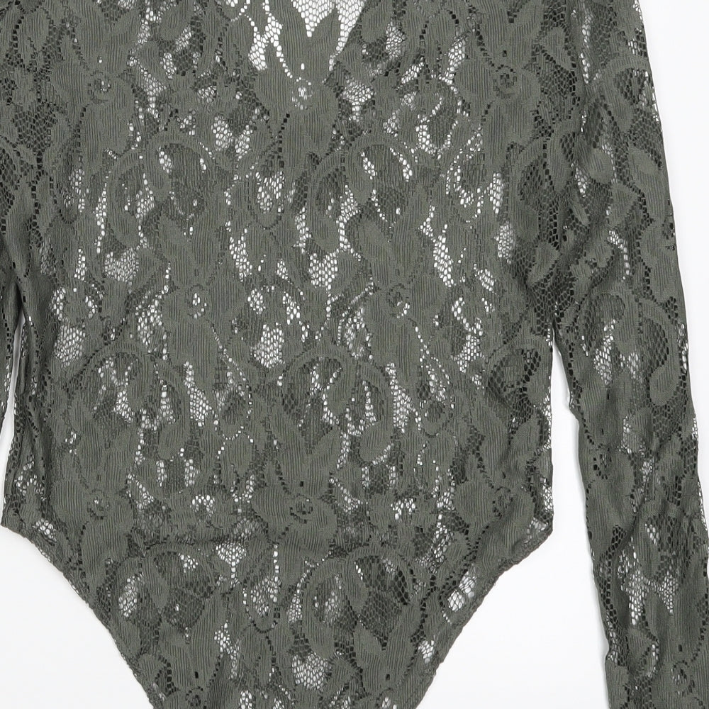 Atmosphere Womens Green  Lace Bodysuit One-Piece Size 12