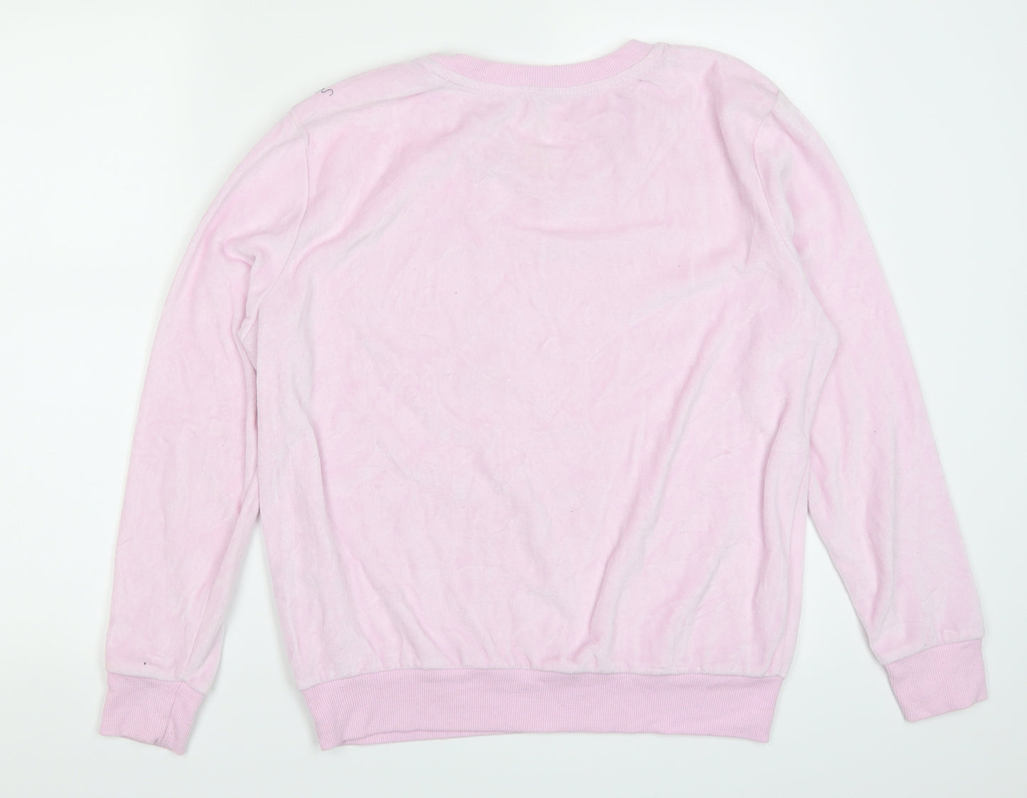 Primark Womens Pink Solid  Top Pyjama Top Size 10  - Teapot and Chip Beauty and the Beast