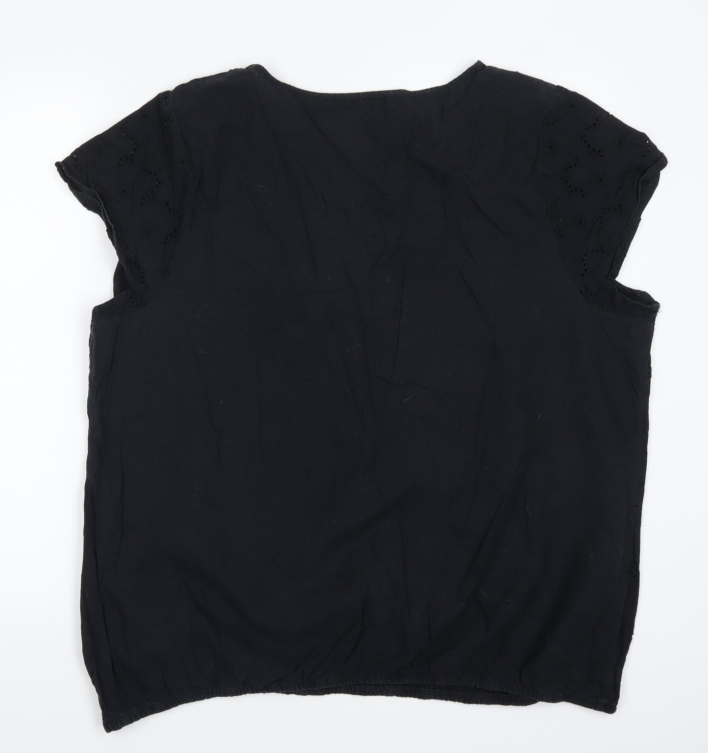 George Womens Black   Basic T-Shirt Size 24