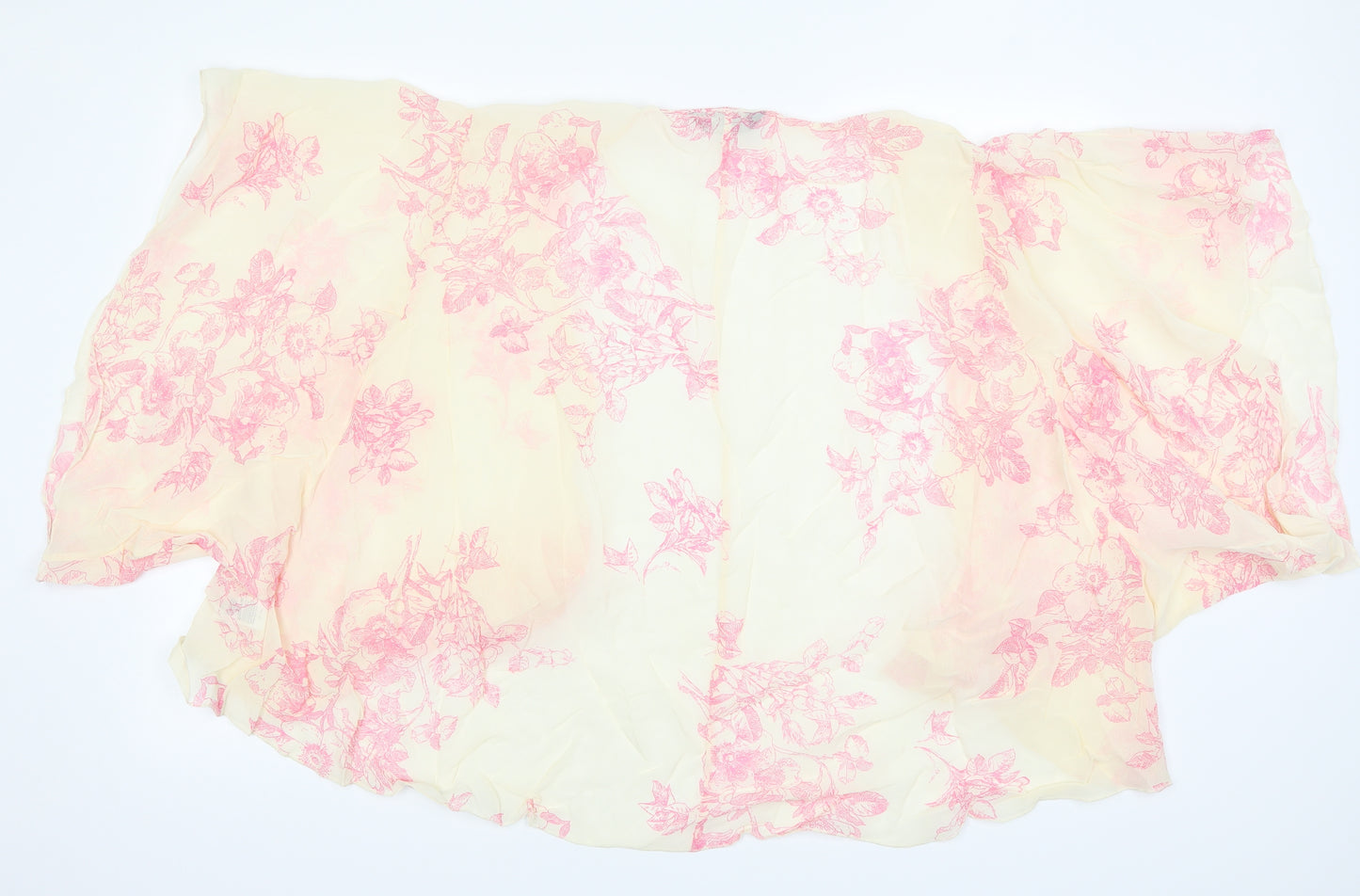 Dorothy Perkins Womens Beige Floral  Kimono Jacket Size 22  - Pink