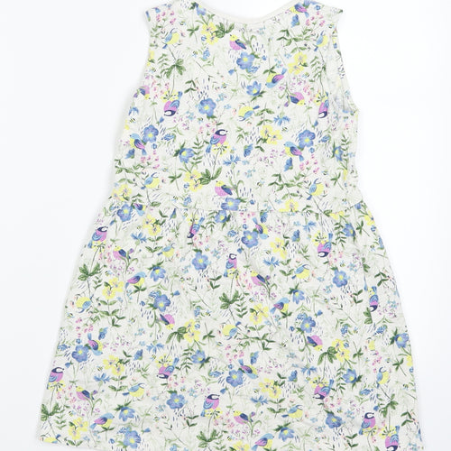 TU Girls Green Floral  A-Line  Size 5-6 Years