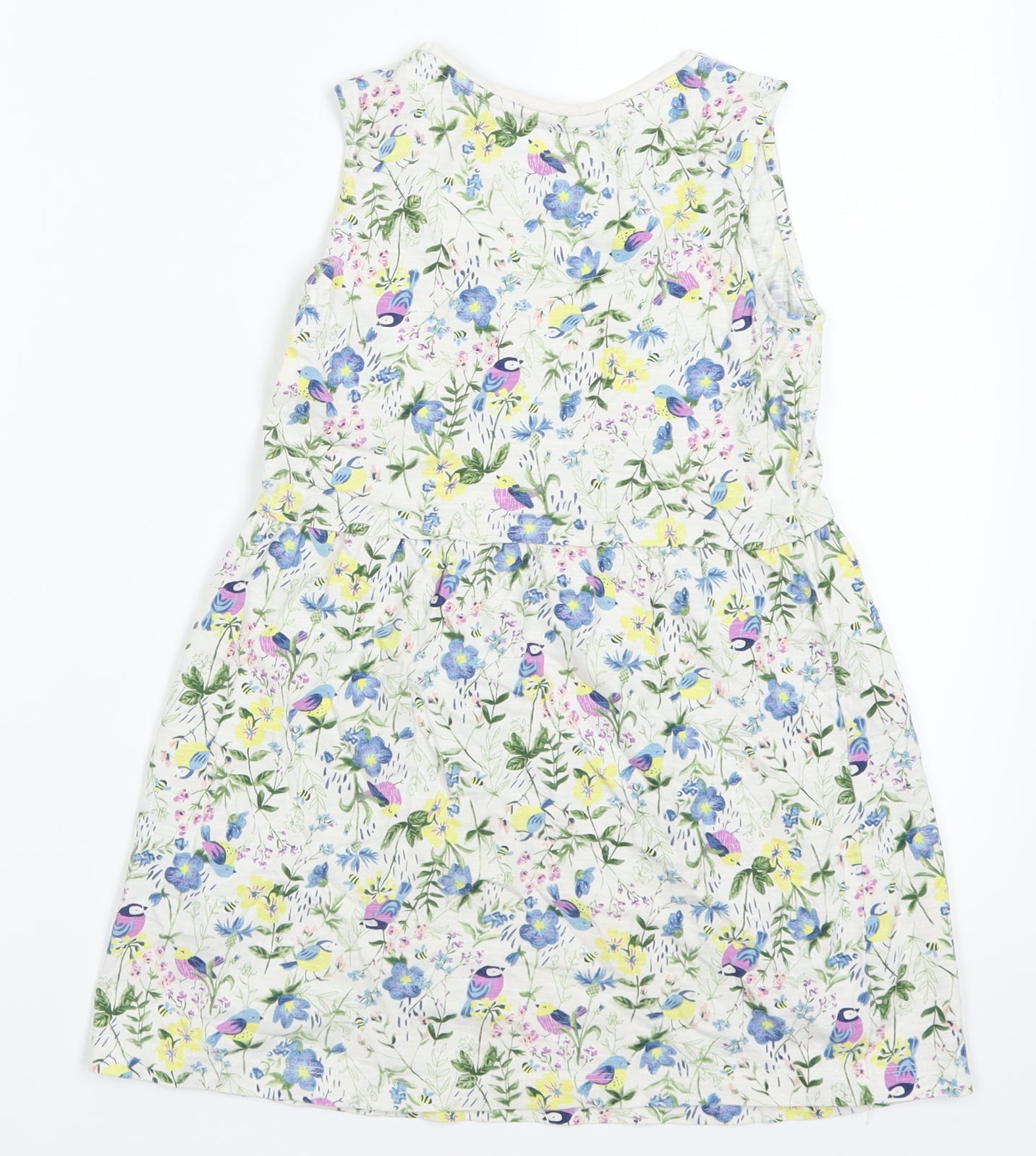 TU Girls Green Floral  A-Line  Size 5-6 Years