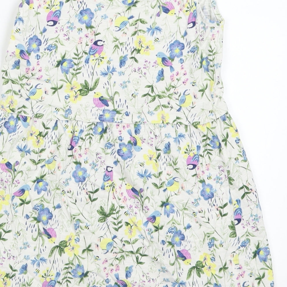 TU Girls Green Floral  A-Line  Size 5-6 Years