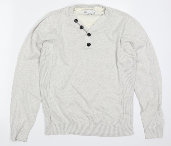 NEXT Mens Grey Pullover Jumper Size M