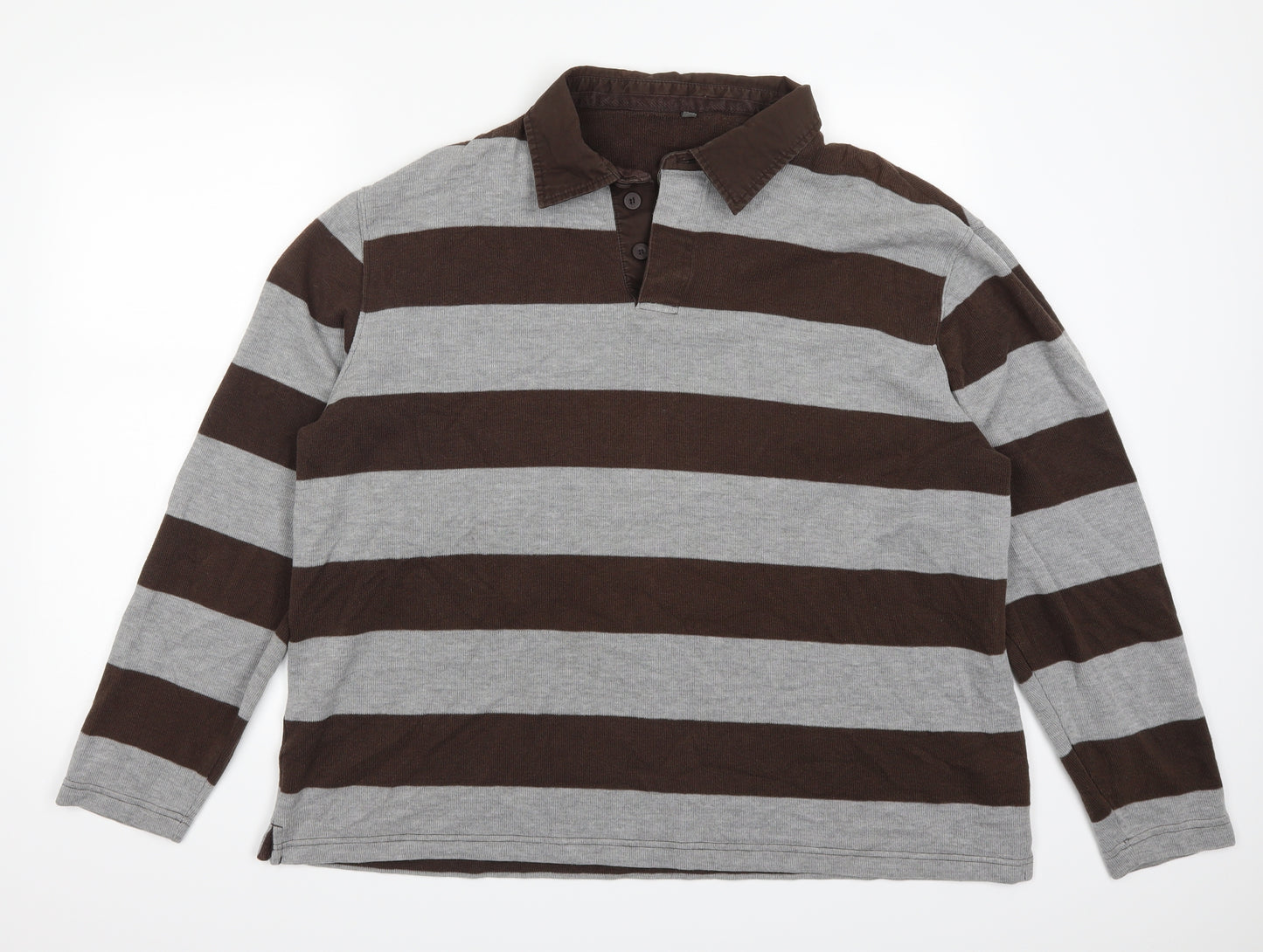 Boston Crew Mens  Striped  Pullover Jumper Size 2XL