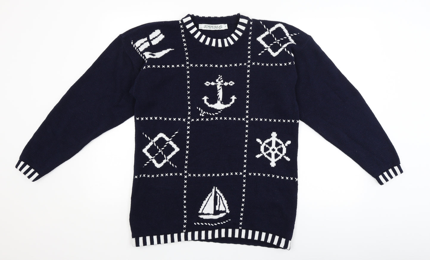 Jumpers Mens Blue   Pullover Jumper Size M  - nautical