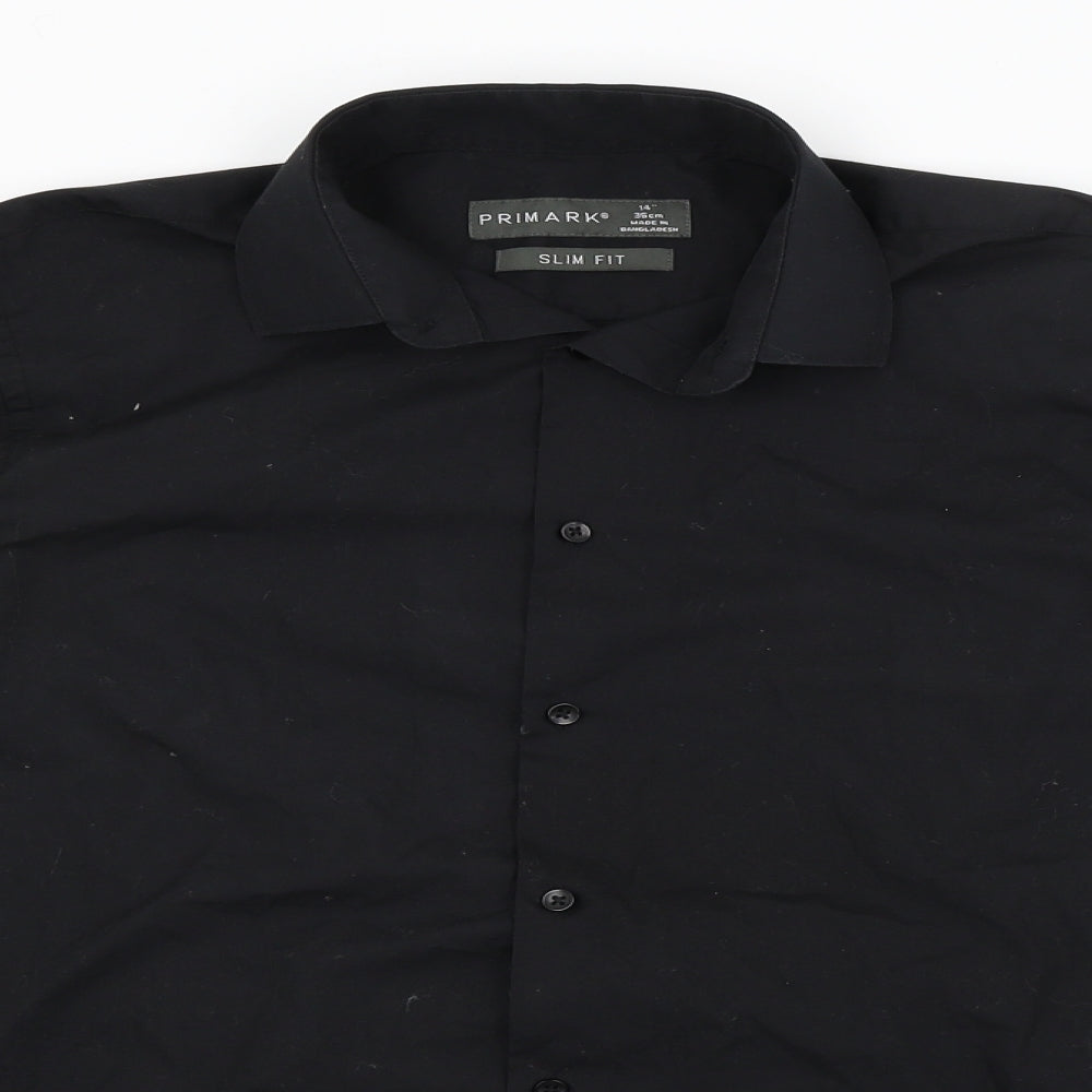 Primark Womens Black   Basic Button-Up Size 14