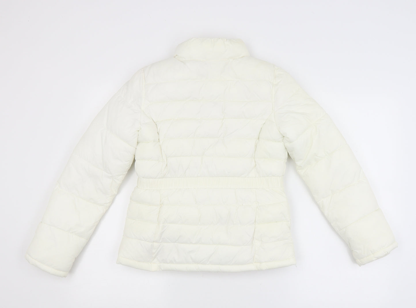 H&M Girls White   Puffer Jacket Coat Size 11-12 Years