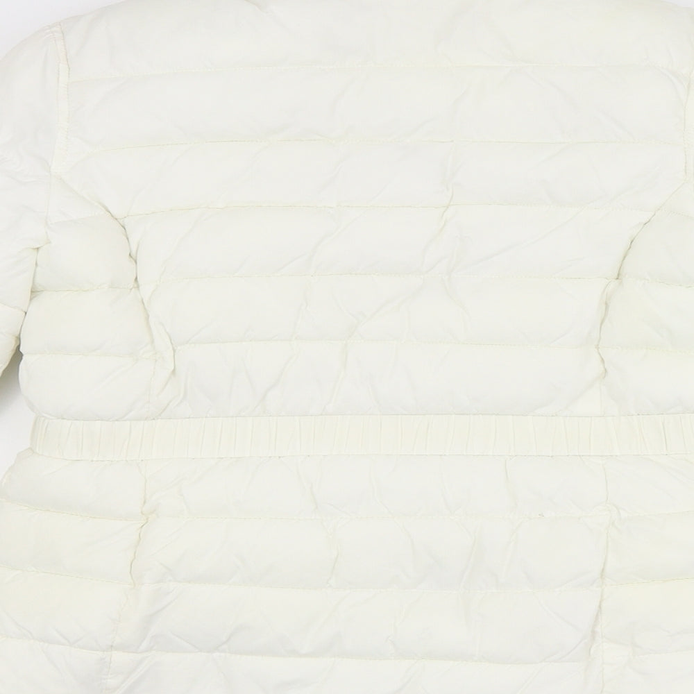 H&M Girls White   Puffer Jacket Coat Size 11-12 Years