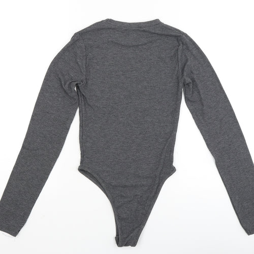 Primark Womens Grey   Bodysuit One-Piece Size 6