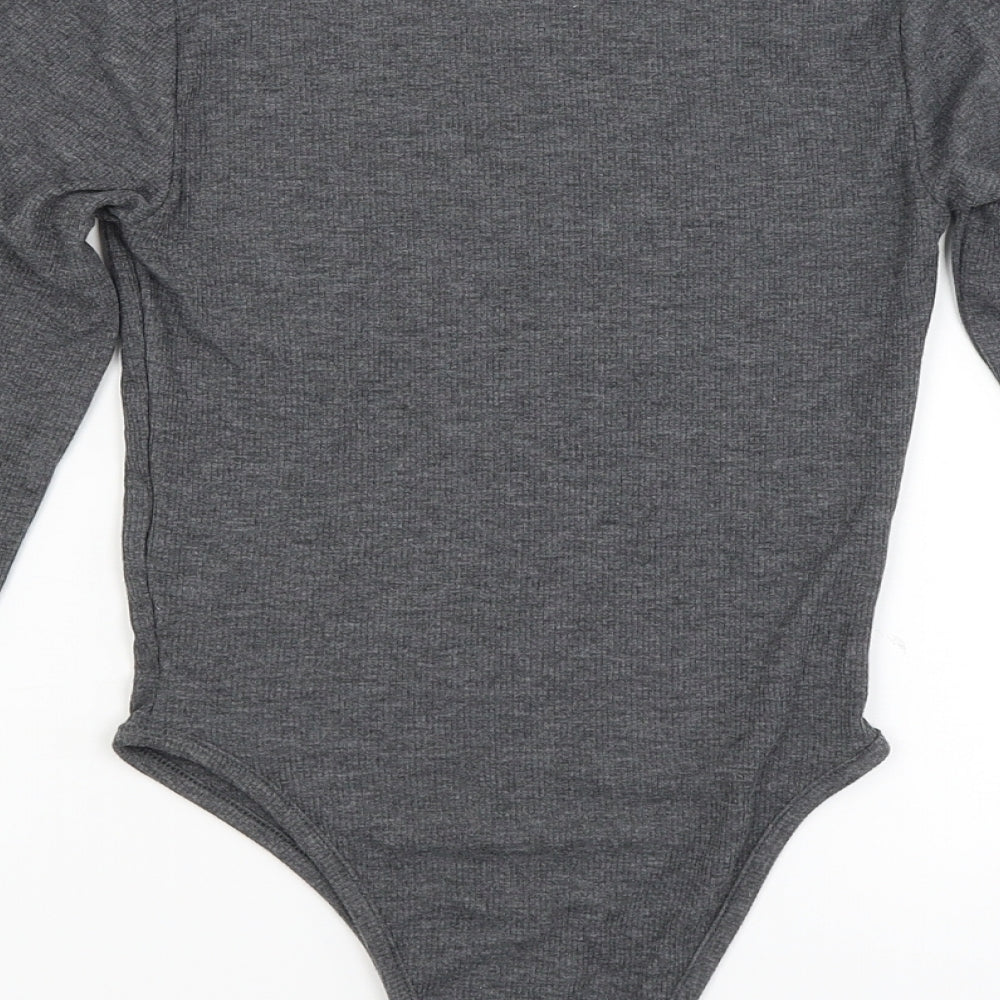 Primark Womens Grey   Bodysuit One-Piece Size 6
