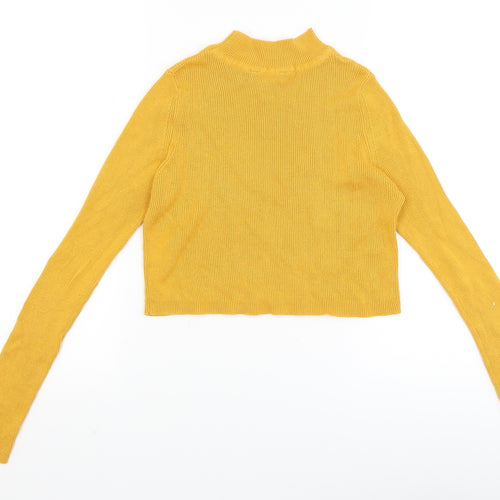 Select Womens Yellow   Basic T-Shirt Size 6