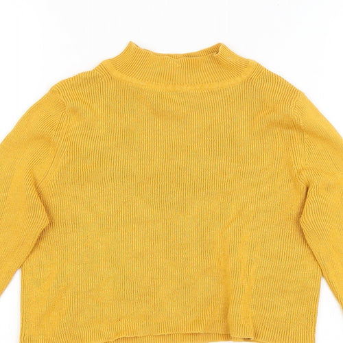 Select Womens Yellow   Basic T-Shirt Size 6