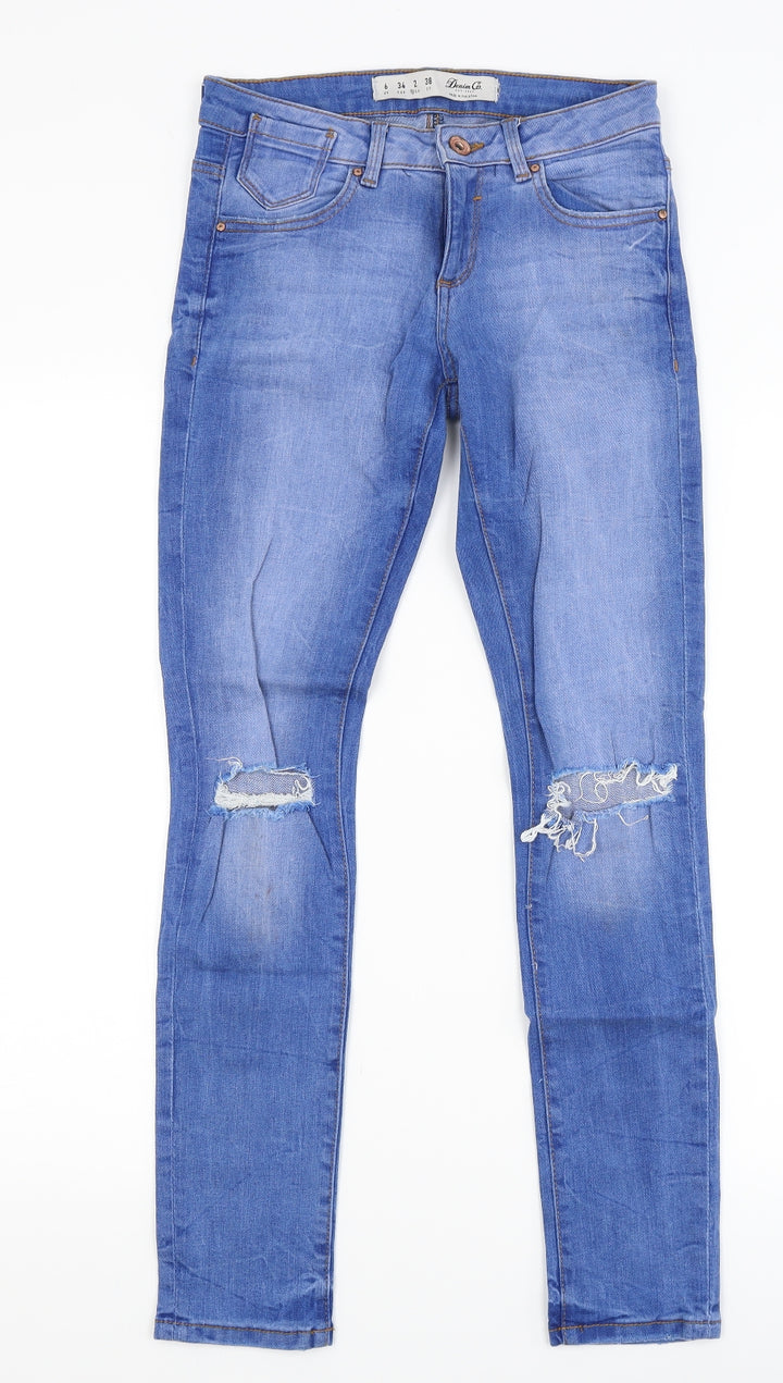 Denim Co Womens Blue Skinny Jeans Size 6 L27 in
