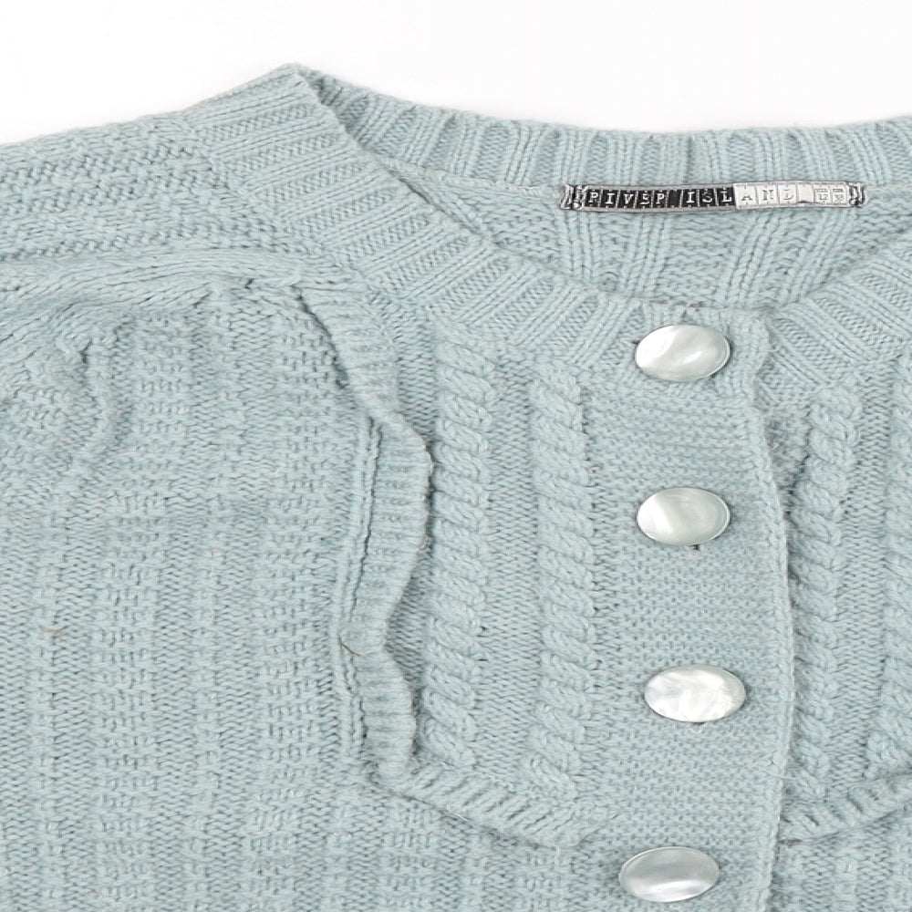 River Island Womens Blue   Cardigan Jumper Size 12