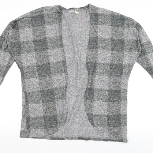 George Womens Grey Check  Cardigan Jumper Size S