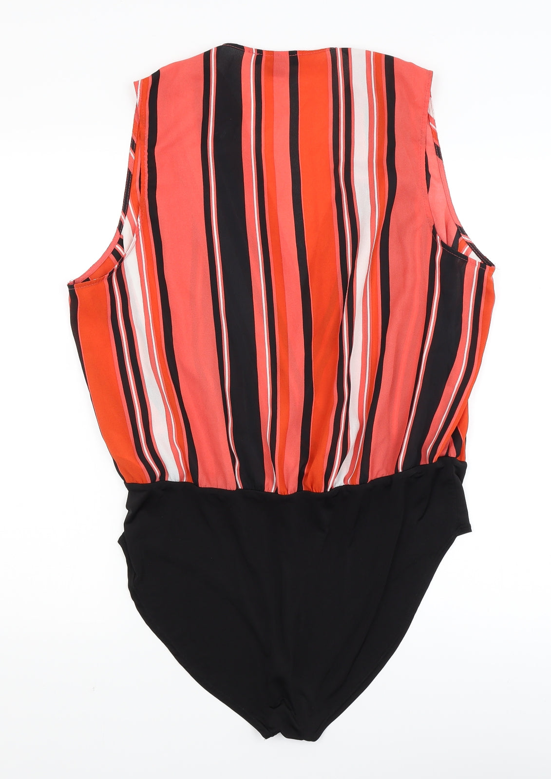Primark Womens Red Striped  Bodysuit One-Piece Size 20