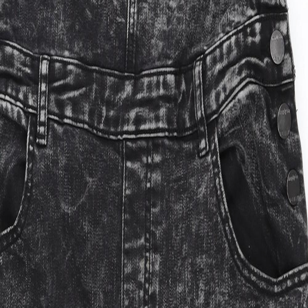 Simply Be Womens Black   Dungaree One-Piece Size 18