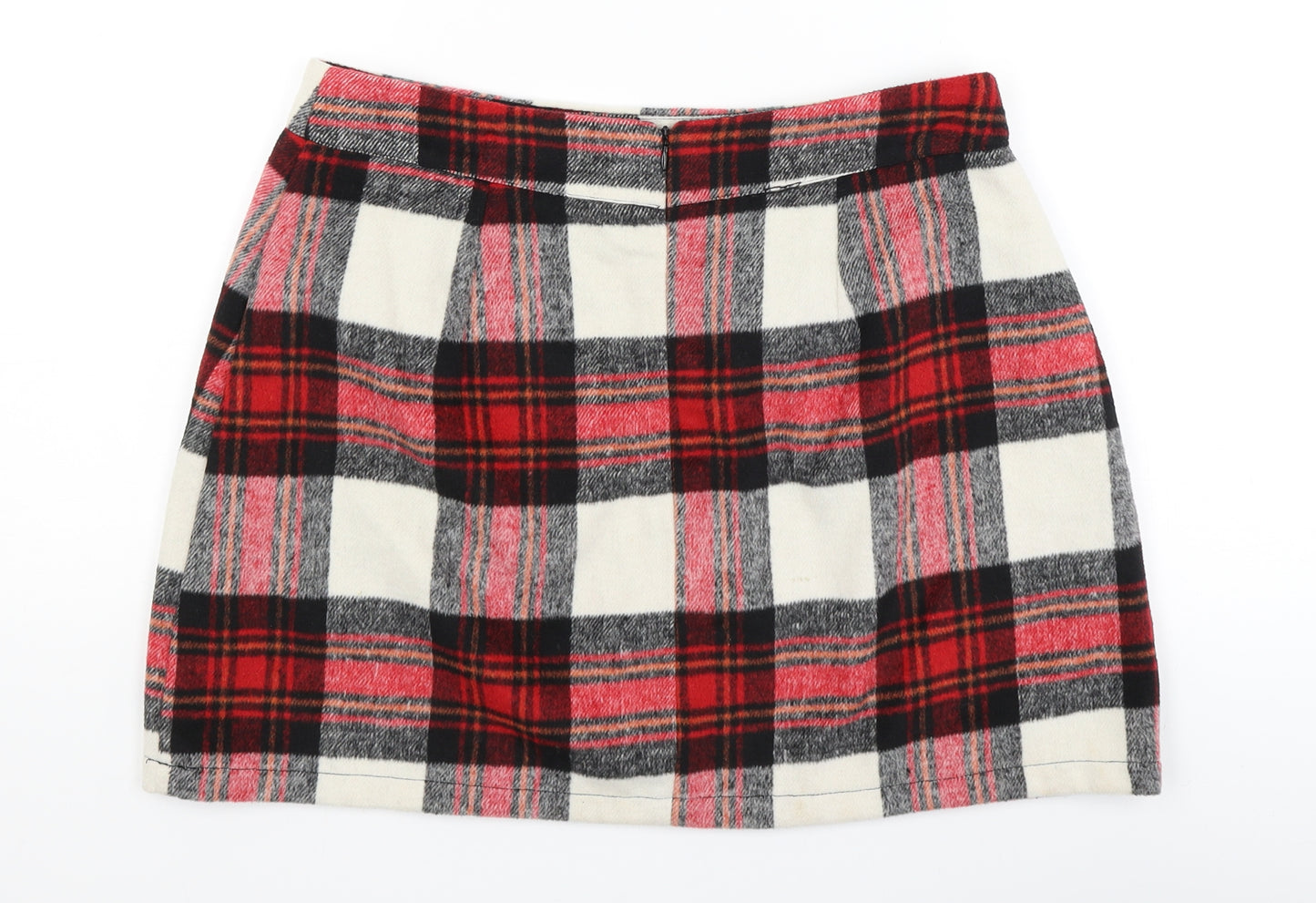 Cameo Rose Womens Red Plaid  Mini Skirt Size 16