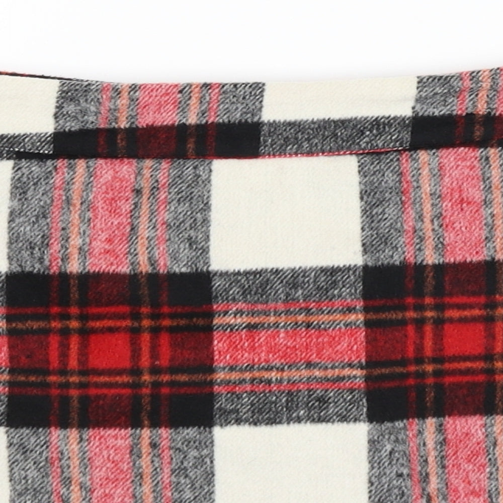 Cameo Rose Womens Red Plaid  Mini Skirt Size 16