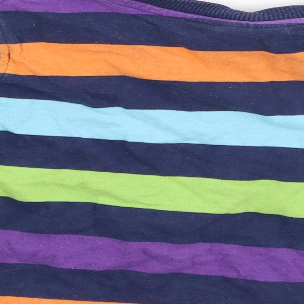NEXT Baby Blue Striped  Basic T-Shirt Size 9-12 Months