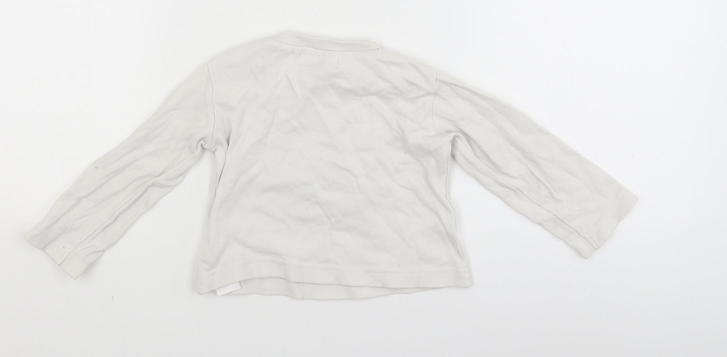 Early Days Baby White   Basic T-Shirt Size 12-18 Months  - bug watch