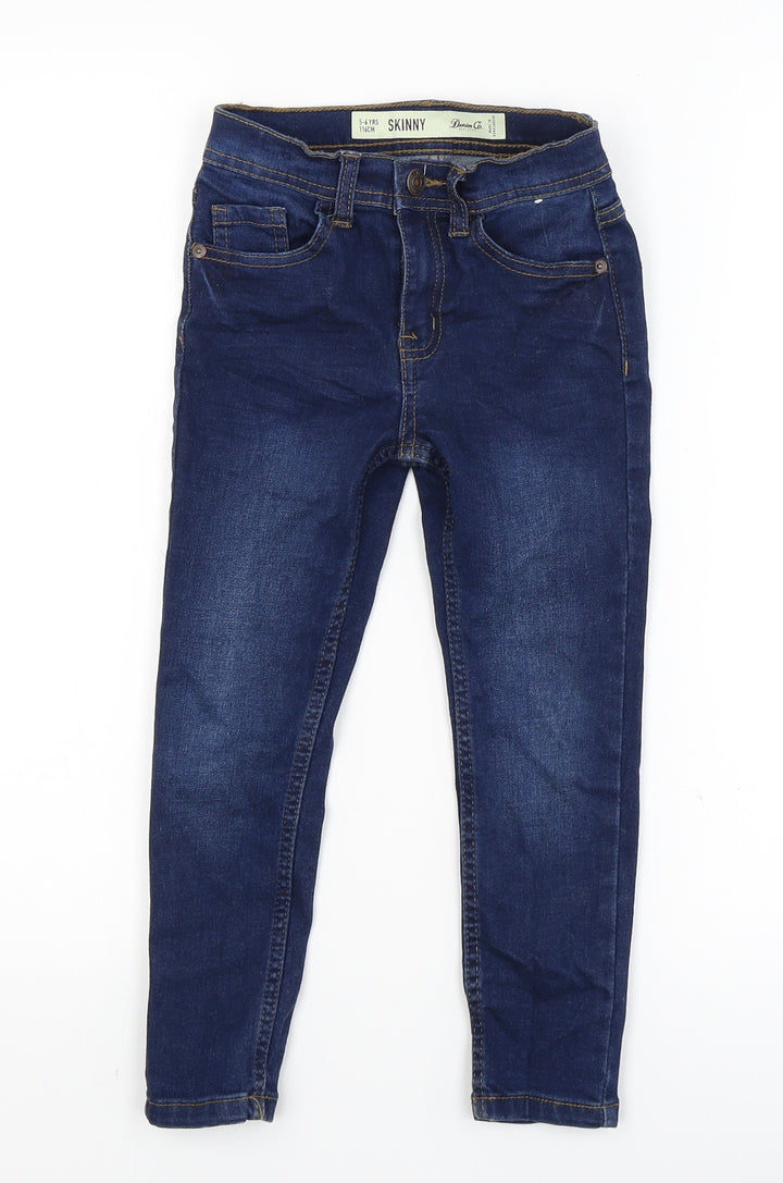 Denim Co Girls Blue Skinny Jeans Size 5-6 Years