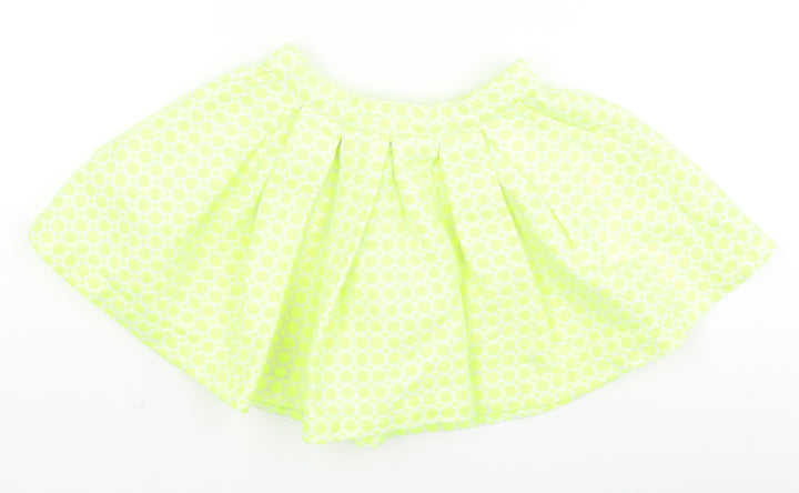 NEXT Baby Yellow Polka Dot  Flare Skirt Size 18-24 Months
