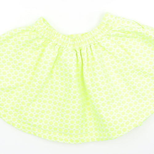 NEXT Baby Yellow Polka Dot  Flare Skirt Size 18-24 Months
