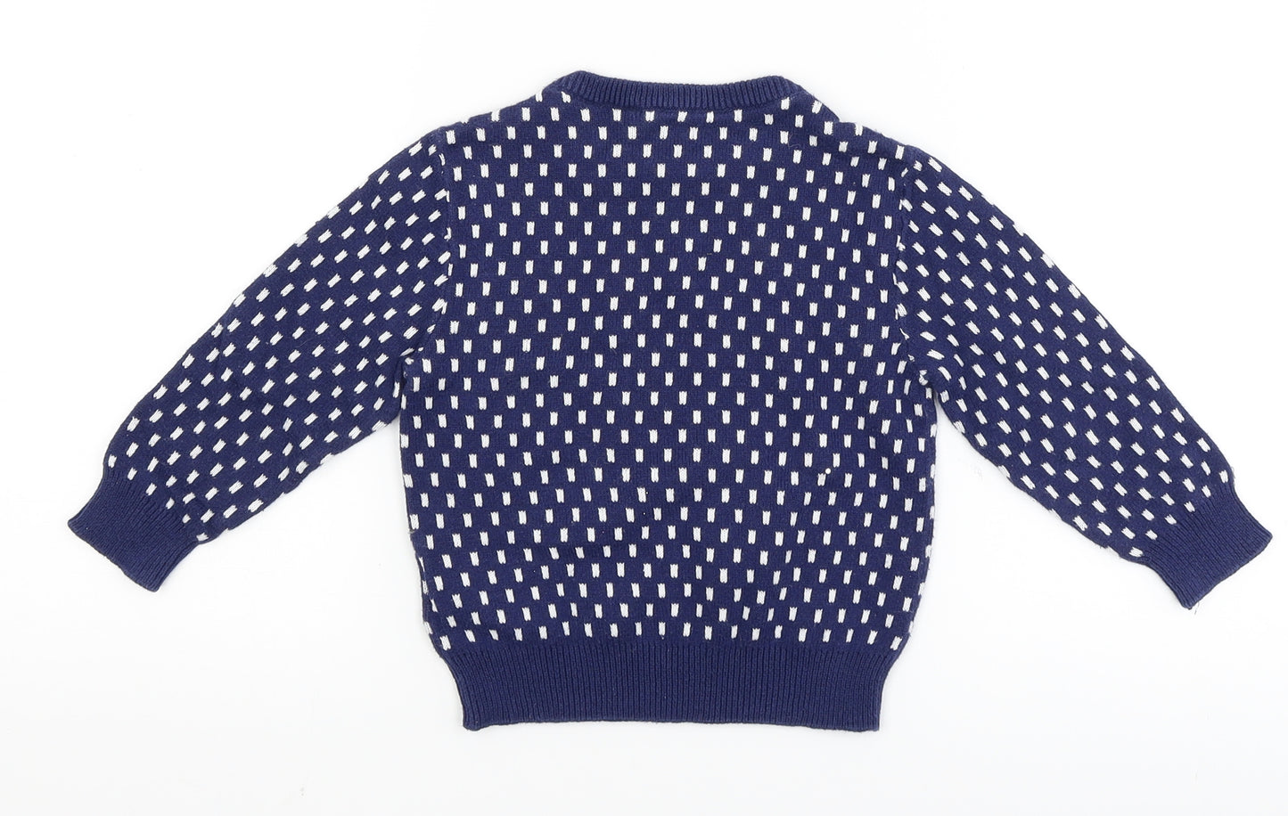 H&M Baby Blue Spotted  Pullover Jumper Size 12-18 Months