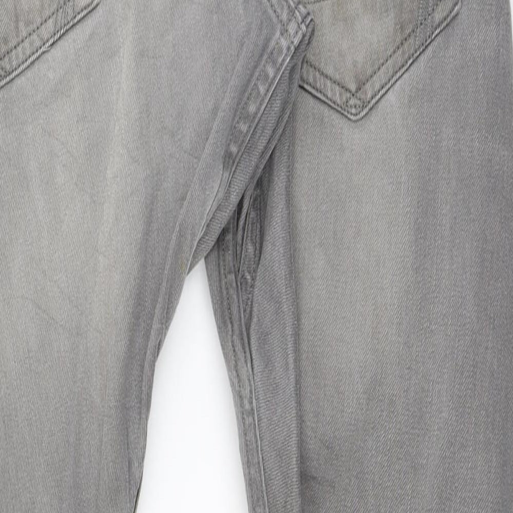 All Saints Mens Grey   Straight Jeans Size 32 L30 in