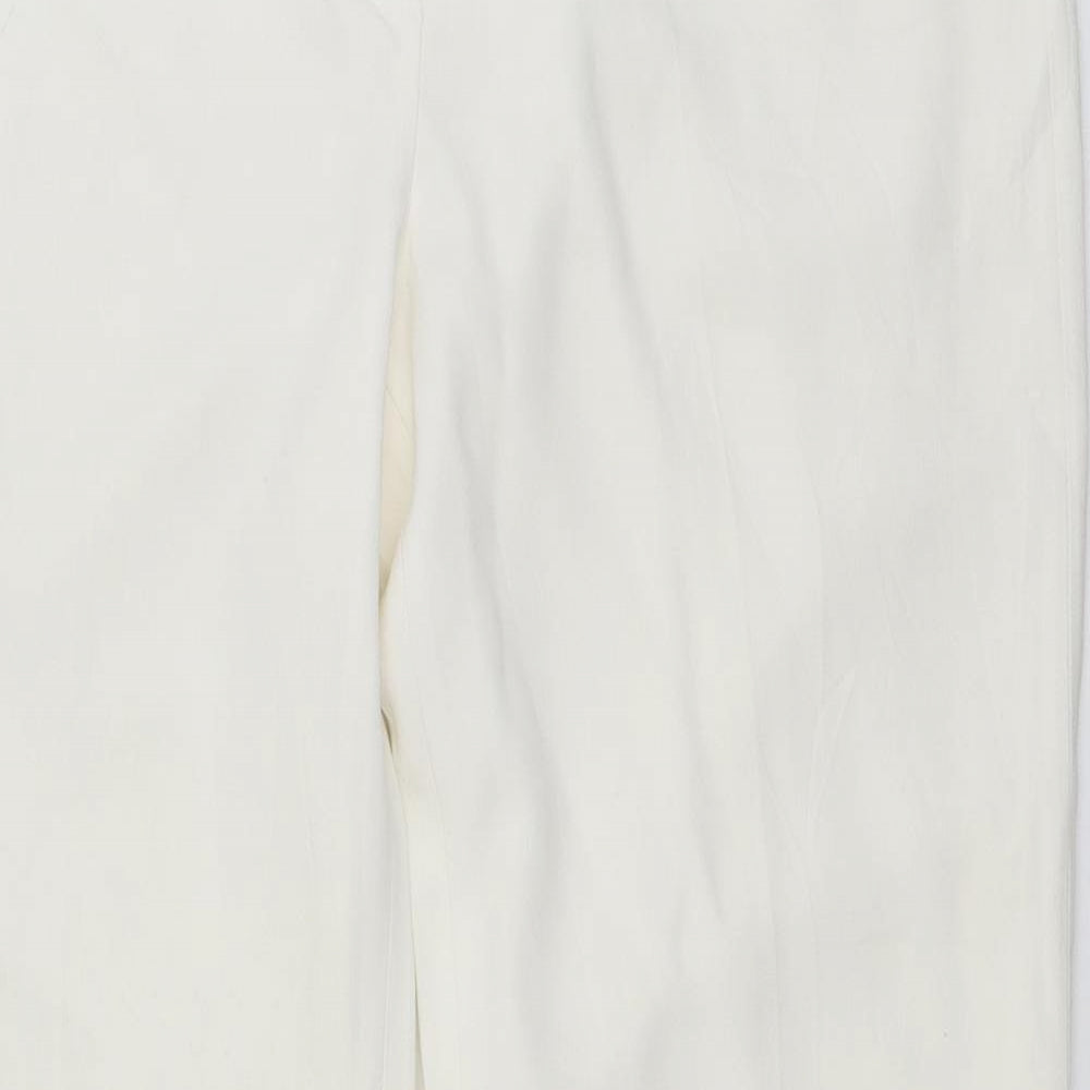 Oasis Womens White   Dress Pants Trousers Size 12 L30 in